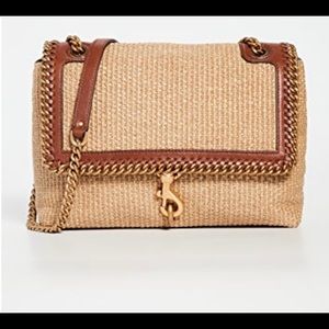 Rebecca Minkoff Edie Flap Shoulder Bag w/Woven Chain. Tags & Dust Bag Included!